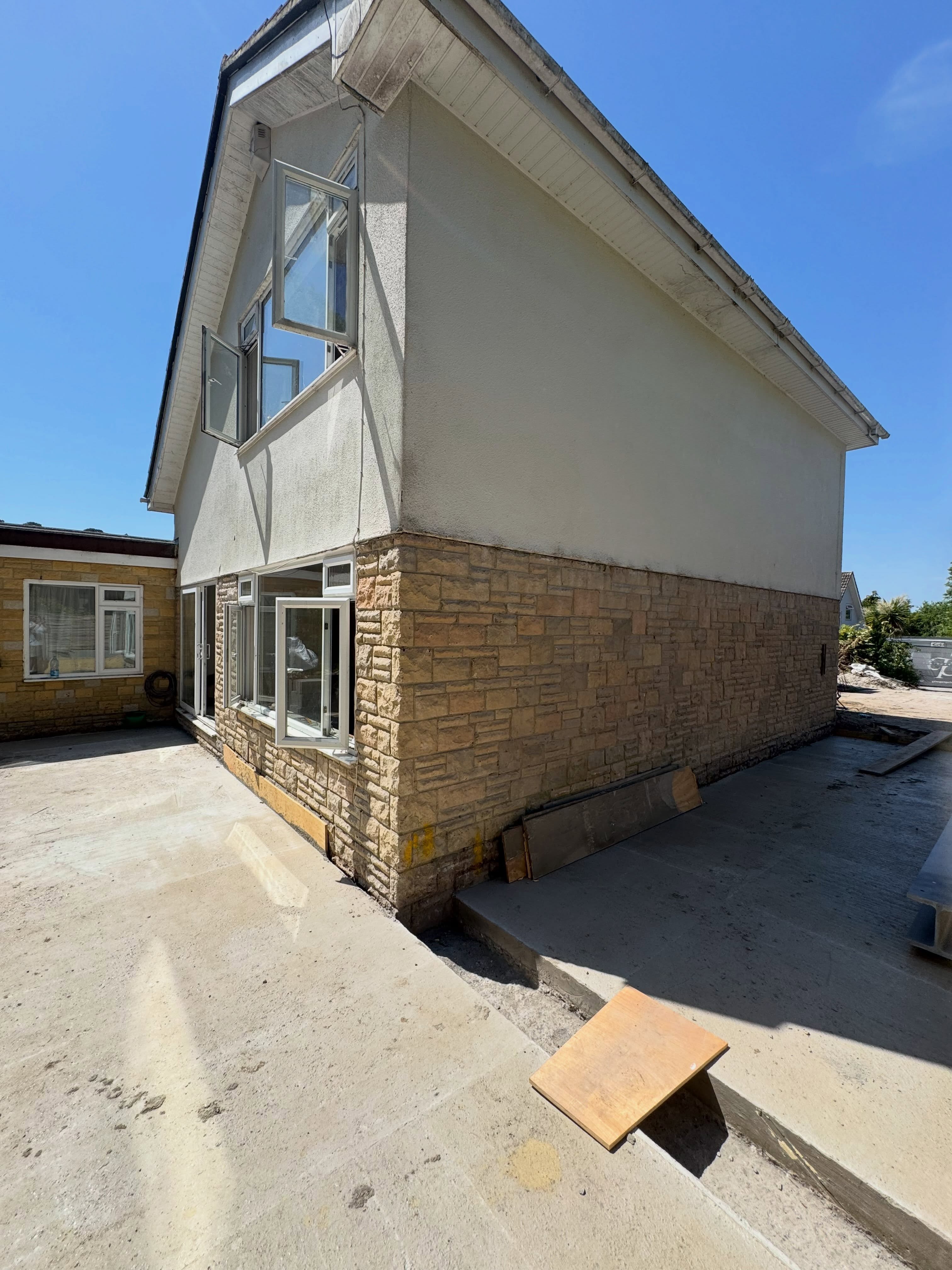 Recent brickwork