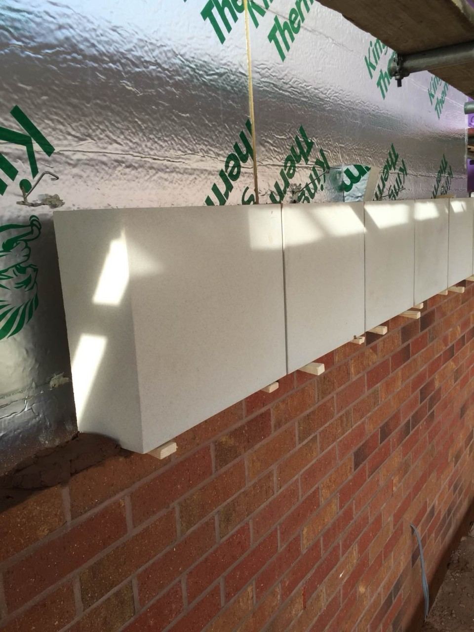 Brickwork with stone detailing