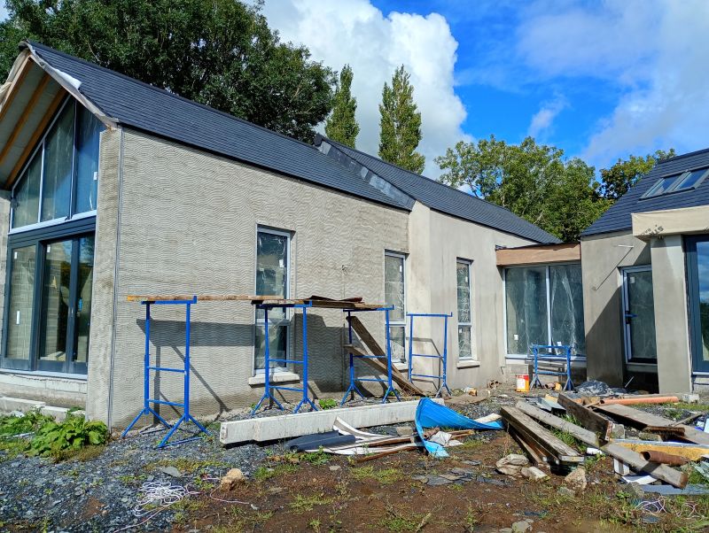 Slate roof and rooflights