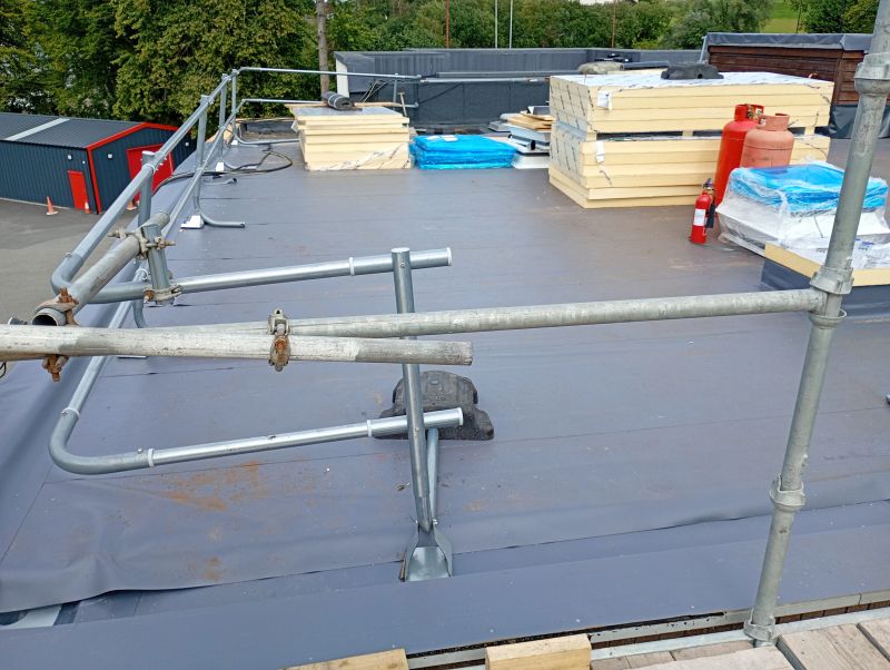 Single-ply flat roof membrane