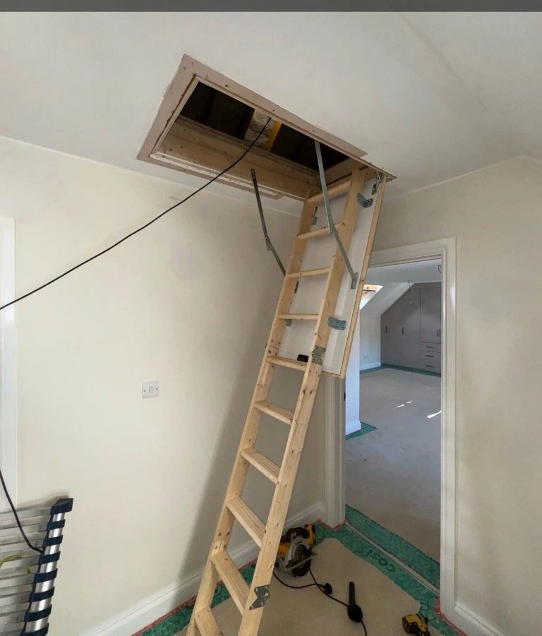 Loft ladder and hatch fitted