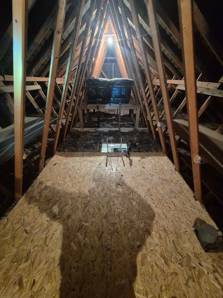 Fresh insulation laid