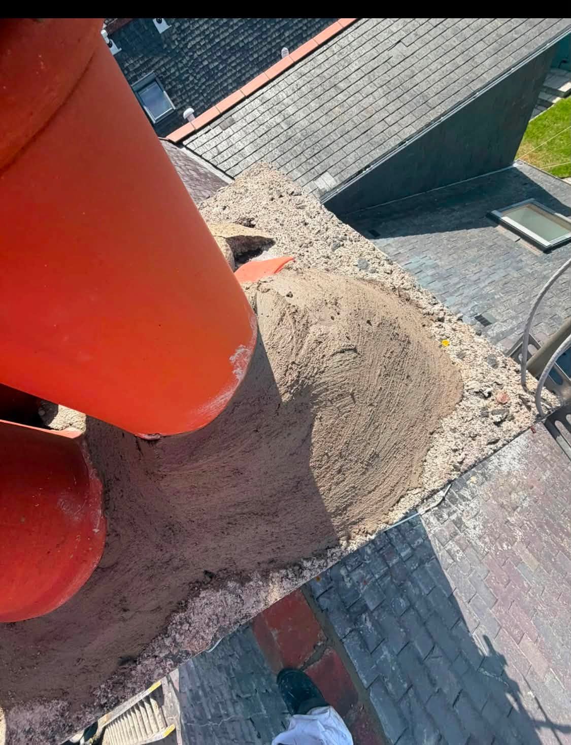 Chimney leadwork detail
